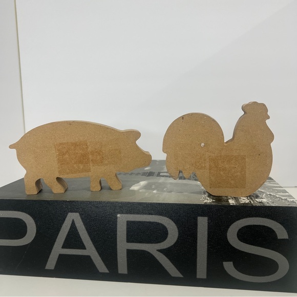 HOBBY LOBBY | Black and White Checkered Animal Decor Set - Picture 3 of 3